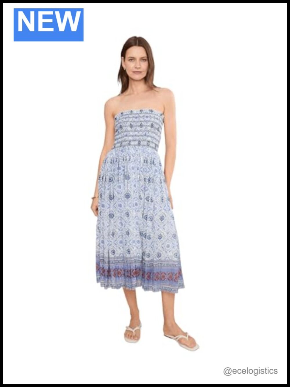 Free People Convertible Maxi Skirt Smocked Waist Pleated Pull-On